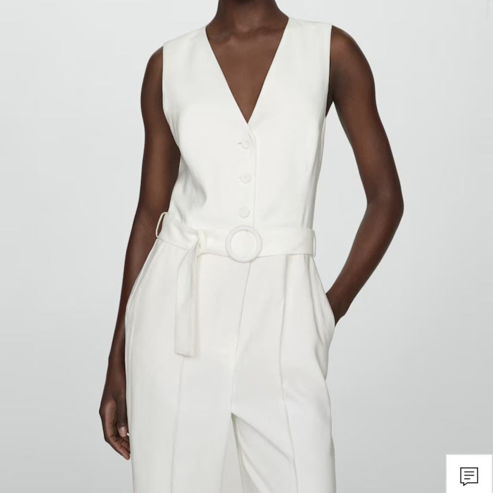 Mango Belted Jumpsuit - Picture 2 of 6